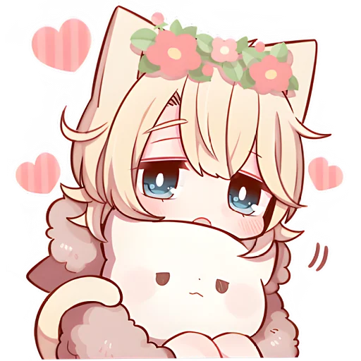 🥺 Стикер «Сонный котенок 2» для Telegram