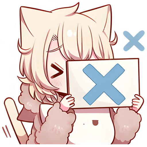 ❌ Стикер «Соннный котенок» для Telegram