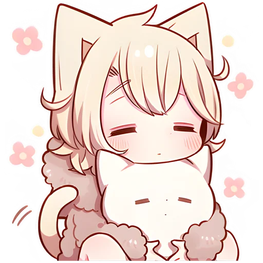 ☺️ Стикер «Соннный котенок» для Telegram