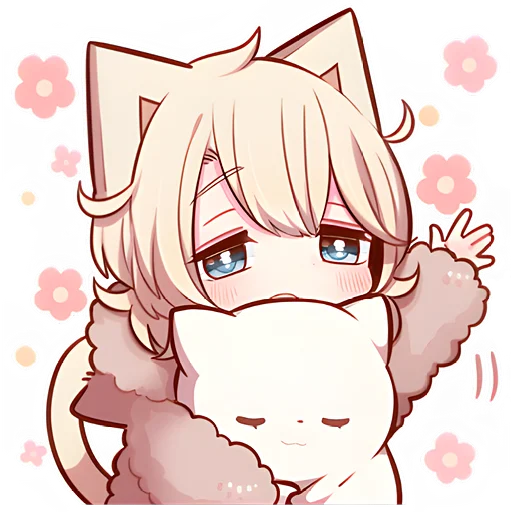 👋 Стикер «Соннный котенок» для Telegram