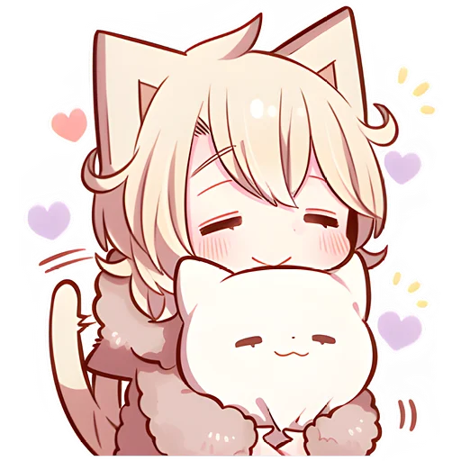 🥰 Стикер «Соннный котенок» для Telegram