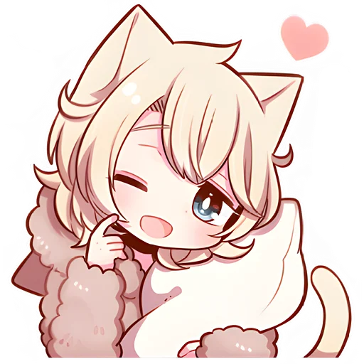😉 Стикер «Соннный котенок» для Telegram