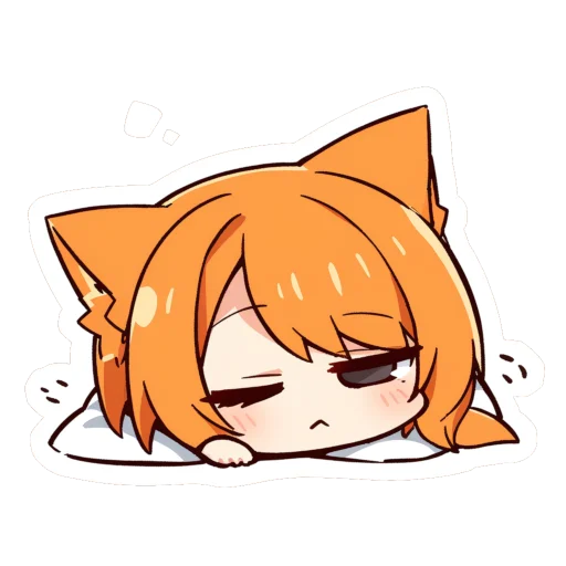 😴 Стикер «Sleepy Chu» для Telegram