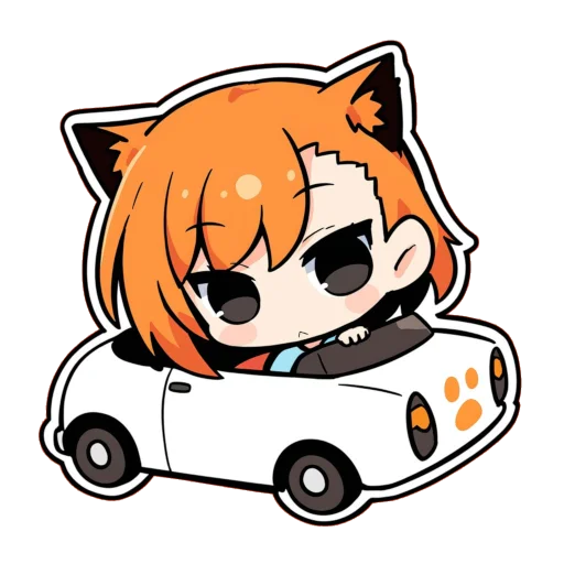 🚘 Стикер «Sleepy Chu» для Telegram
