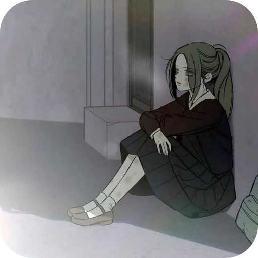 🖤 Стикер «Tears on withered flowers» для Telegram