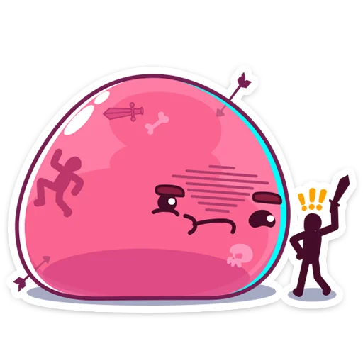 ☹️ Стикер «Slime» для Telegram