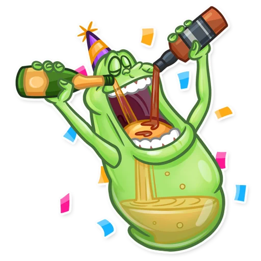 🥳 Стикер «Slimer» для Telegram