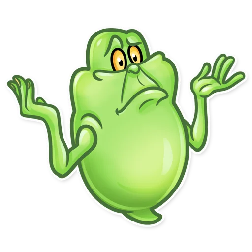 🤷‍♂️ Стикер «Slimer» для Telegram