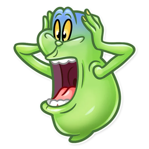 😨 Стикер «Slimer» для Telegram