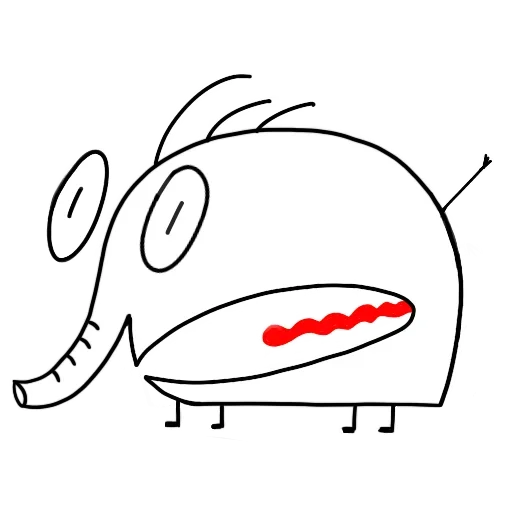 😰 Стикер «Слоник Ху» для Telegram