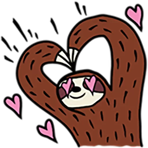 ❤ Стикер «Sloth» для Telegram