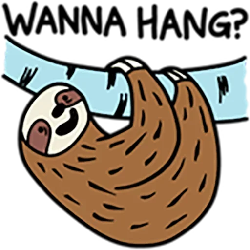😉 Стикер «Sloth» для Telegram