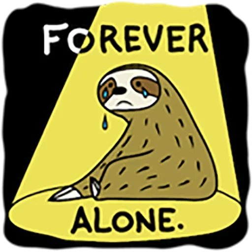 😥 Стикер «Sloth» для Telegram