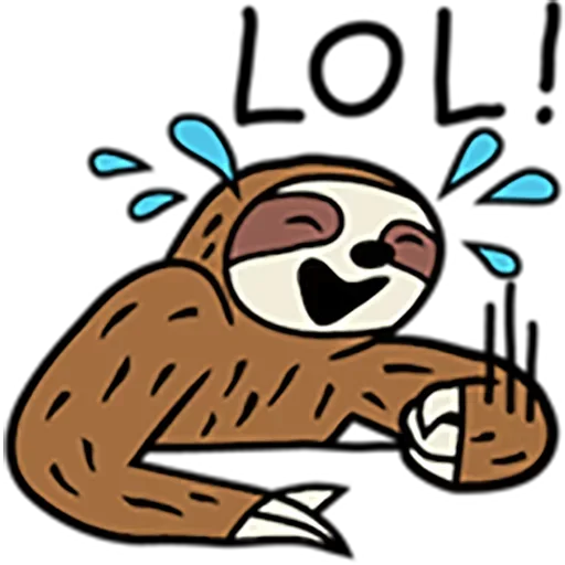 Стикерпак Sloth для Telegram