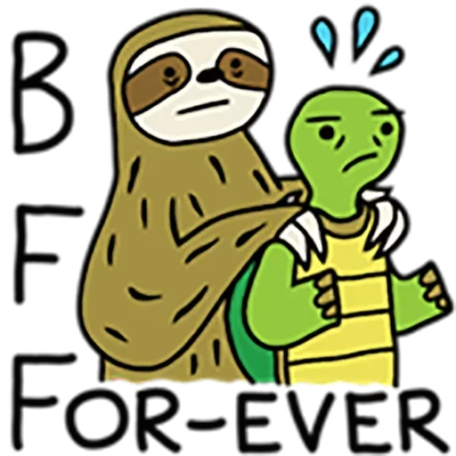 👯‍♀️ Стикер «Sloth» для Telegram