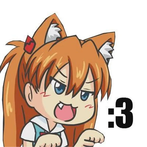 🐱 Стикер «Evangelion Evangelion» для Telegram