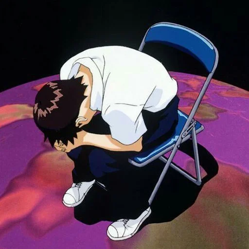 ☹️ Стикер «Evangelion Evangelion» для Telegram