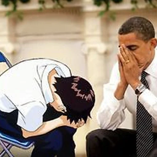 👨‍💼 Стикер «Evangelion Evangelion» для Telegram
