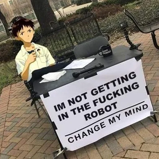 🤯 Стикер «Evangelion Evangelion» для Telegram