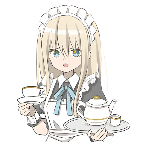 ☕ Стикер «Служанка» для Telegram