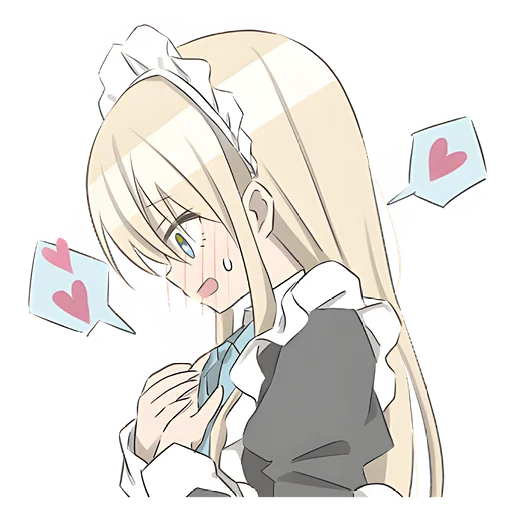 🥰 Стикер «Служанка» для Telegram