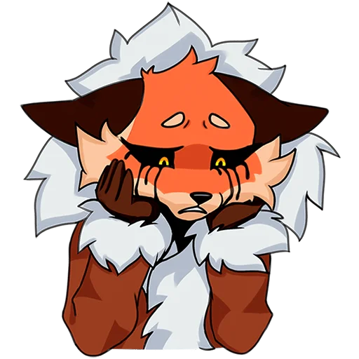 😔 Стикер «Плутовка Без Текста» для Telegram