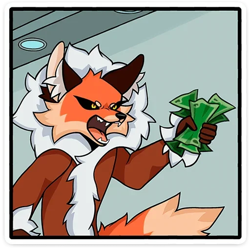 🤑 Стикер «Плутовка» для Telegram
