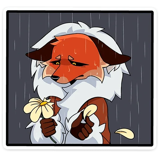🌧 Стикер «Плутовка» для Telegram