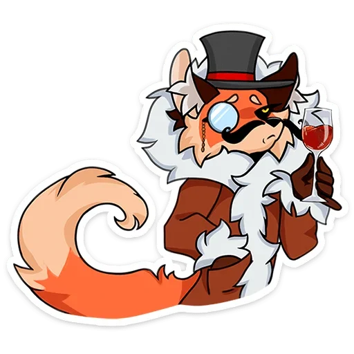🍷 Стикер «Плутовка» для Telegram