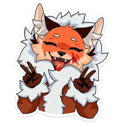 ✌ Стикер «Плутовка» для Telegram