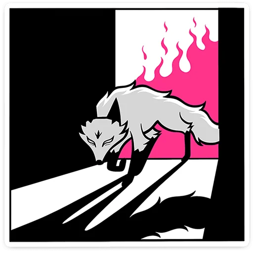 ⭐ Стикер «Хищный Лис» для Telegram