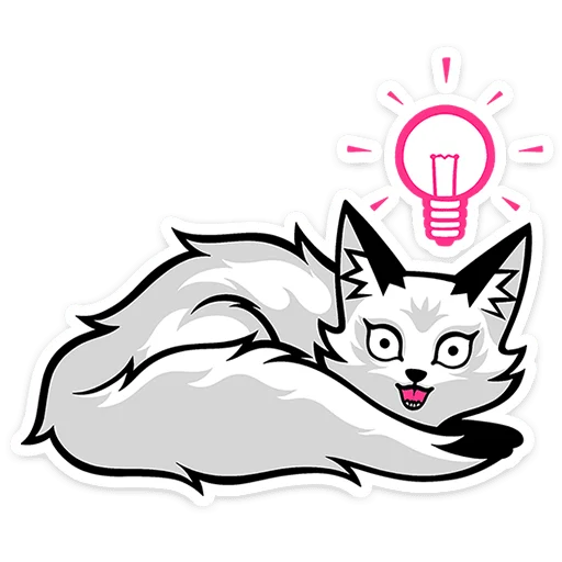 💡 Стикер «Хищный Лис» для Telegram