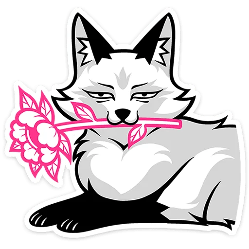 😏 Стикер «Хищный Лис» для Telegram