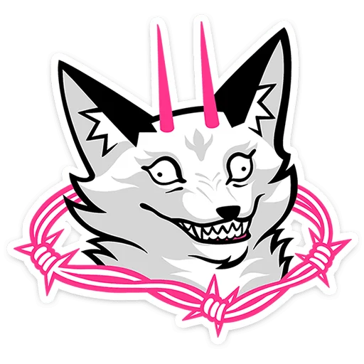 👿 Стикер «Хищный Лис» для Telegram