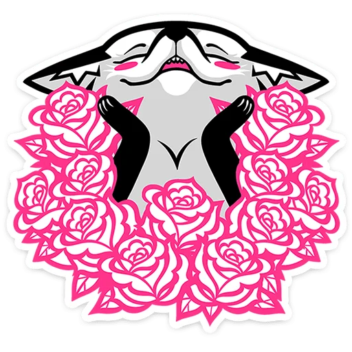 💐 Стикер «Хищный Лис» для Telegram