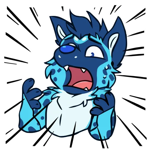 🤬 Стикер «SmalHyenaAnimated» для Telegram