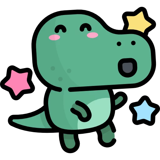 🦕 Стикер «Маленький Динозаврик» для Telegram