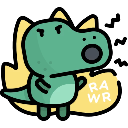 🦕 Стикер «Маленький Динозаврик» для Telegram