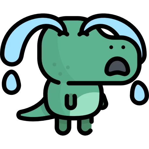 😢 Стикер «Маленький Динозаврик» для Telegram