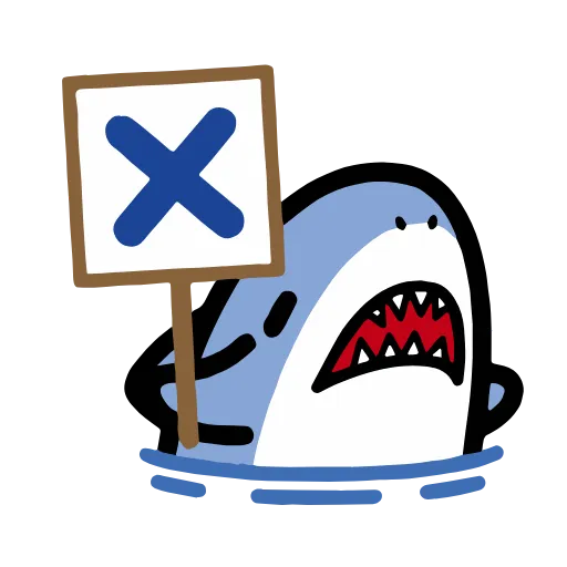 Стикер 14 small shark