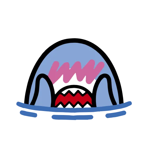 Стикер 23 small shark
