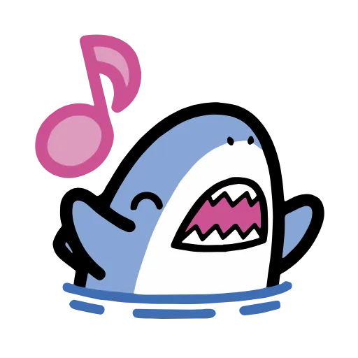 Стикер 33 small shark