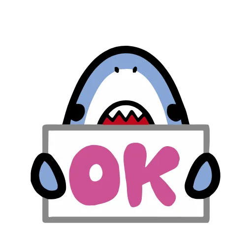 Стикер 11 small shark