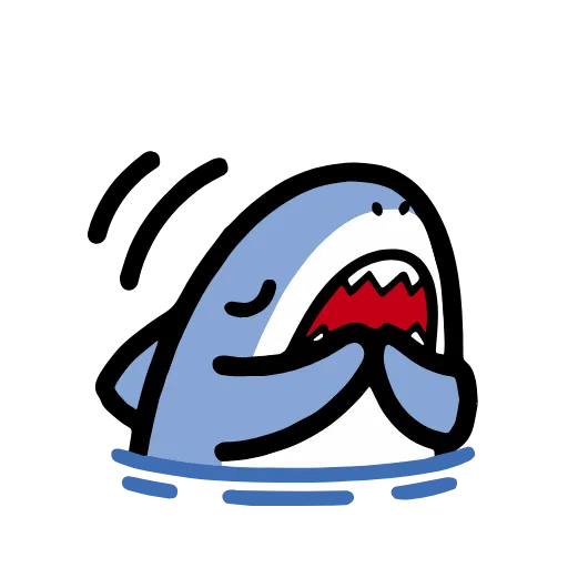 Стикер 21 small shark
