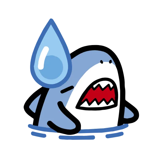 Стикер 32 small shark
