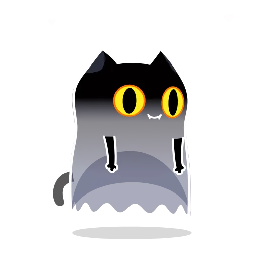 Стикер 10 Shadow Kitty
