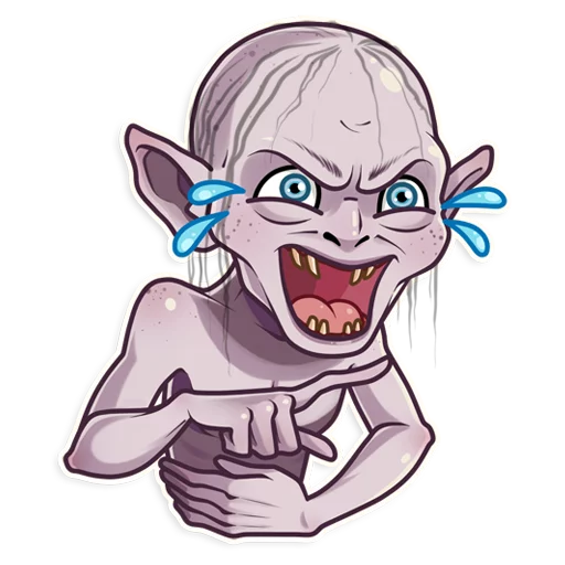 Стикерпак Gollum для Telegram