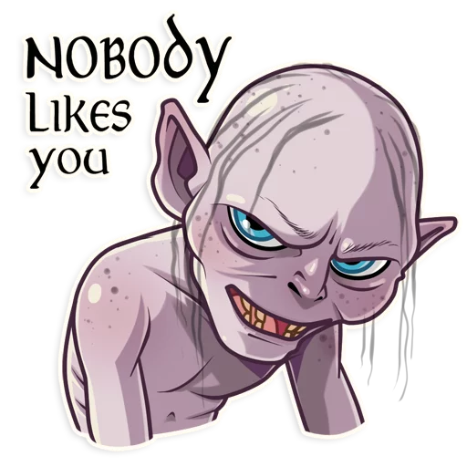😈 Стикер «Gollum» для Telegram