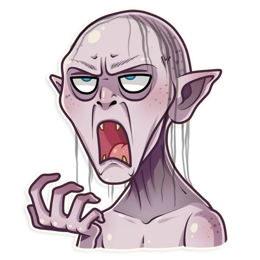 😫 Стикер «Gollum» для Telegram