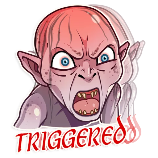😡 Стикер «Gollum» для Telegram